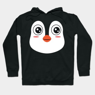 Cute Penguin Face Easy Halloween Costume Gift Hoodie